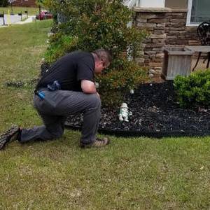 Croach Technician places granulation outside a home in Northglenn CO