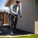 Spraying side of shed-Boise ID-Croach Pest Control-300x300