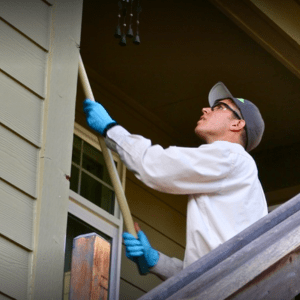 Issaquah WA - Croach Pest Control Technician During Treatment Service